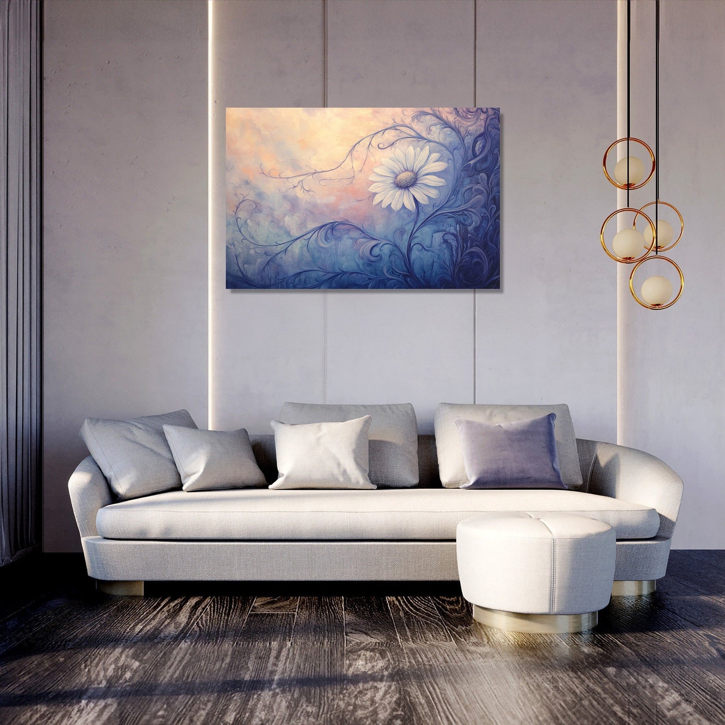 Melancholic Daisy Canvas