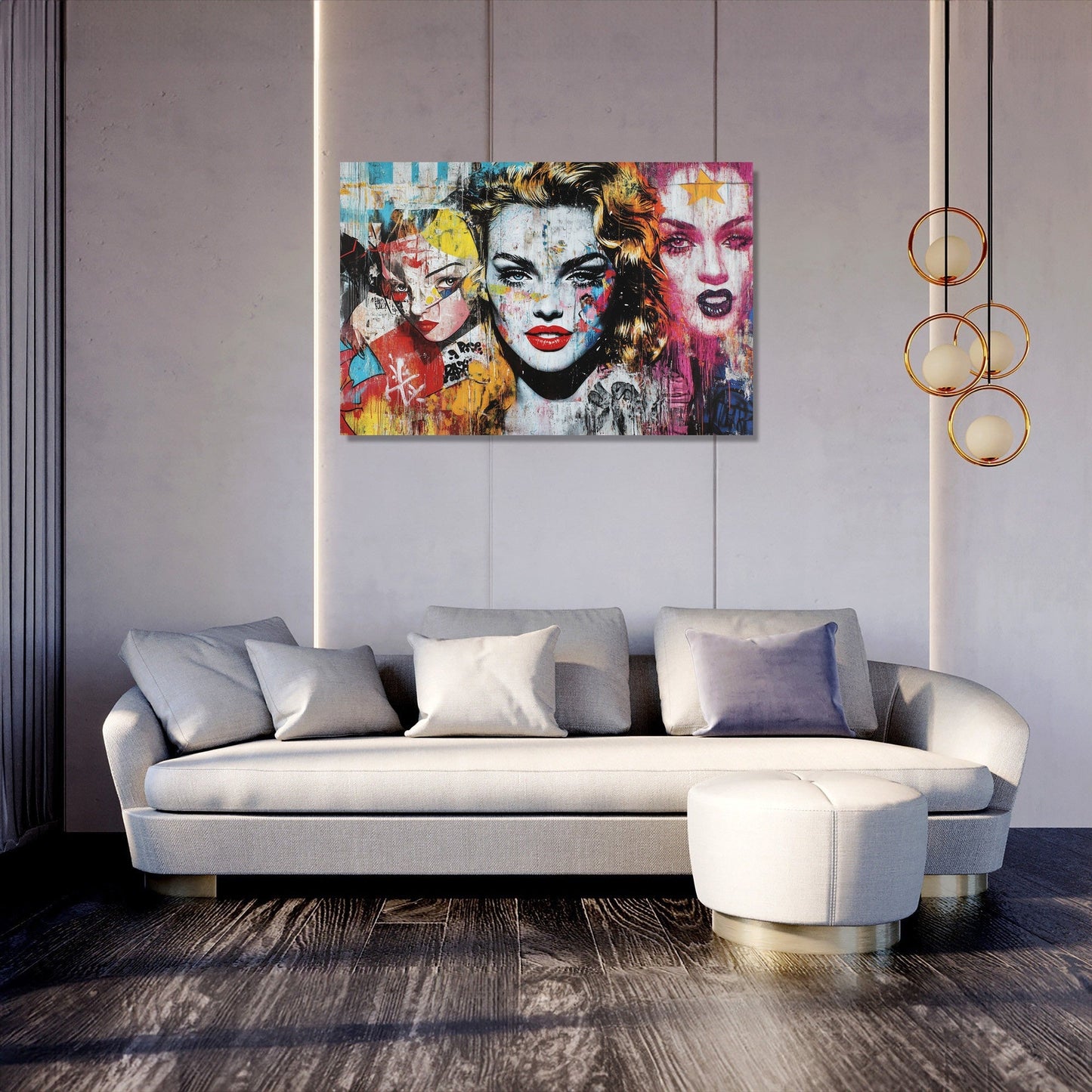 Pop Icon Graffiti Canvas