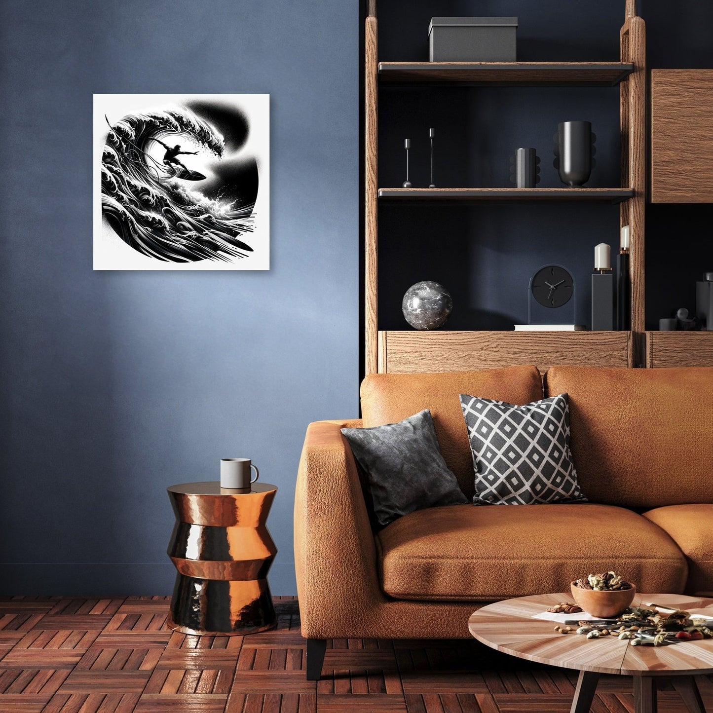 Surge of the Silver Wave Canvas