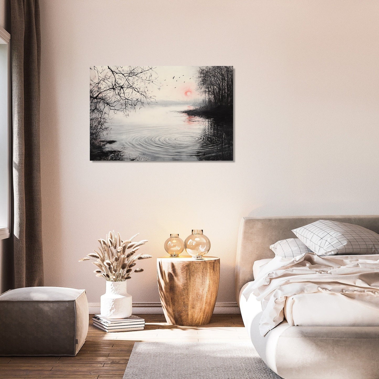 Serene Lakeside Canvas