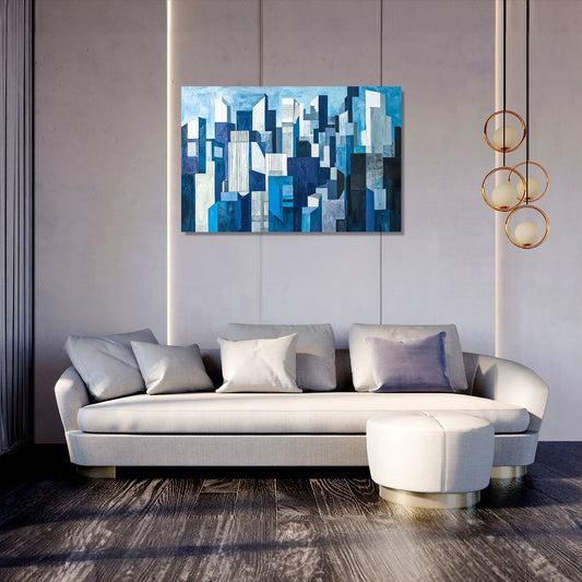 Cubist Cityscape Canvas