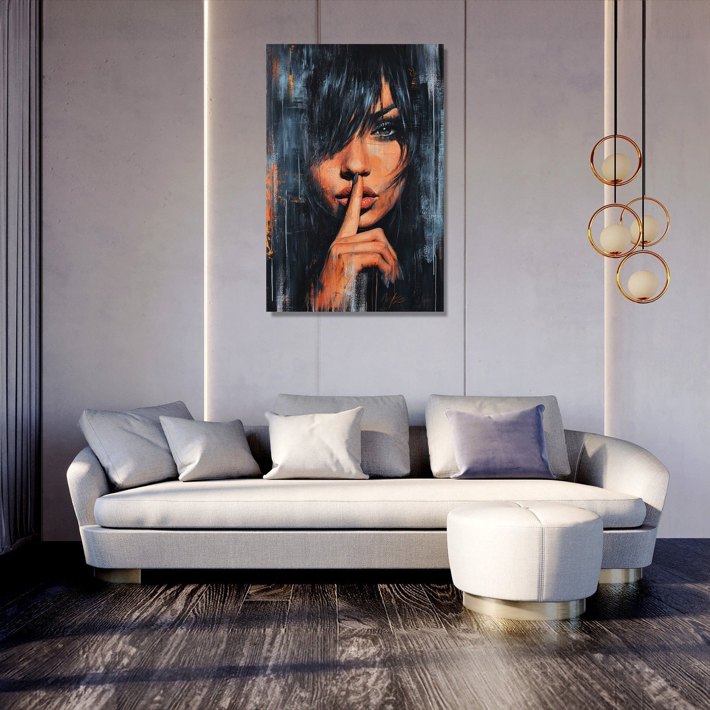 Enigmatic Shush Canvas