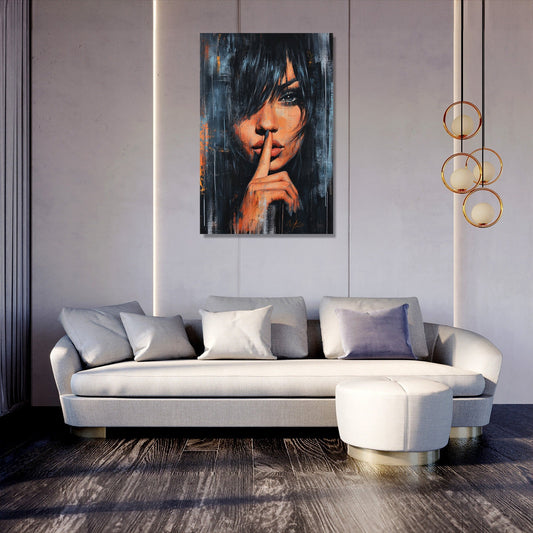 Enigmatic Shush Canvas
