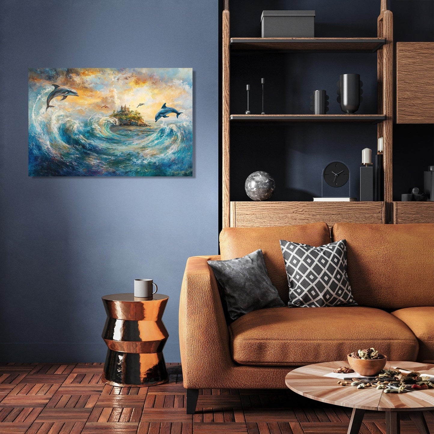 Enchanted Dolphin Isle Canvas