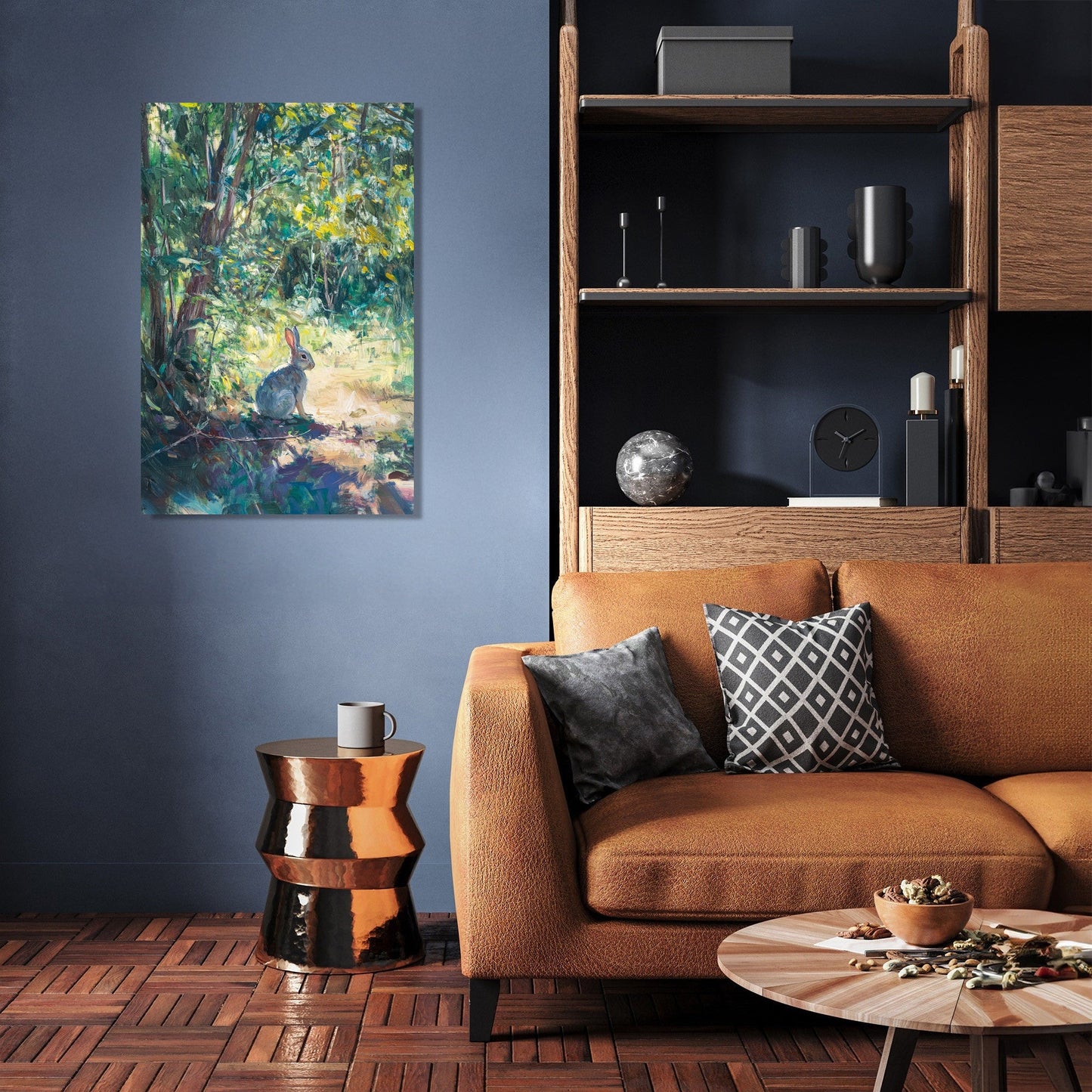 Rabbit's Grazing Canvas