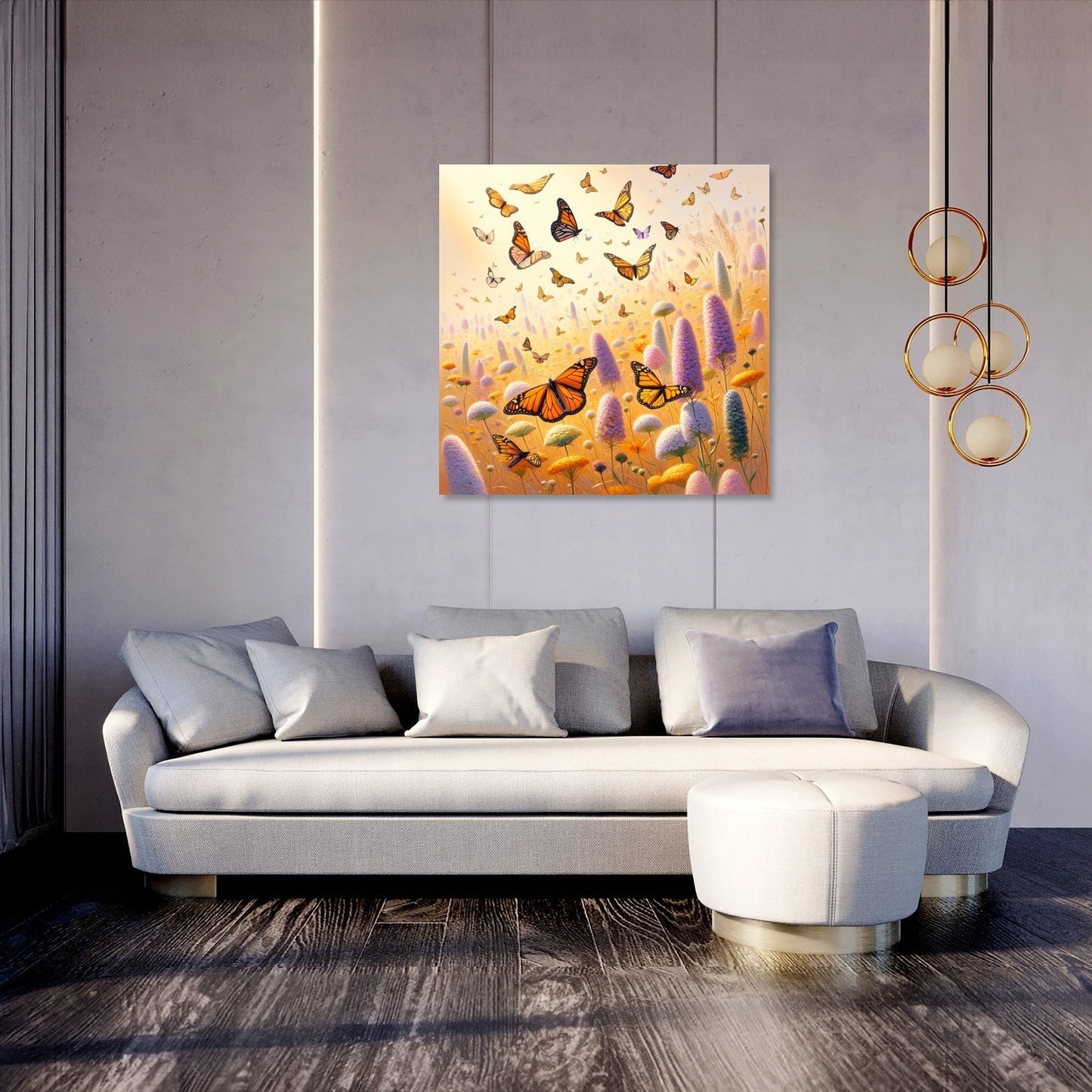 Monarch Meadow Canvas