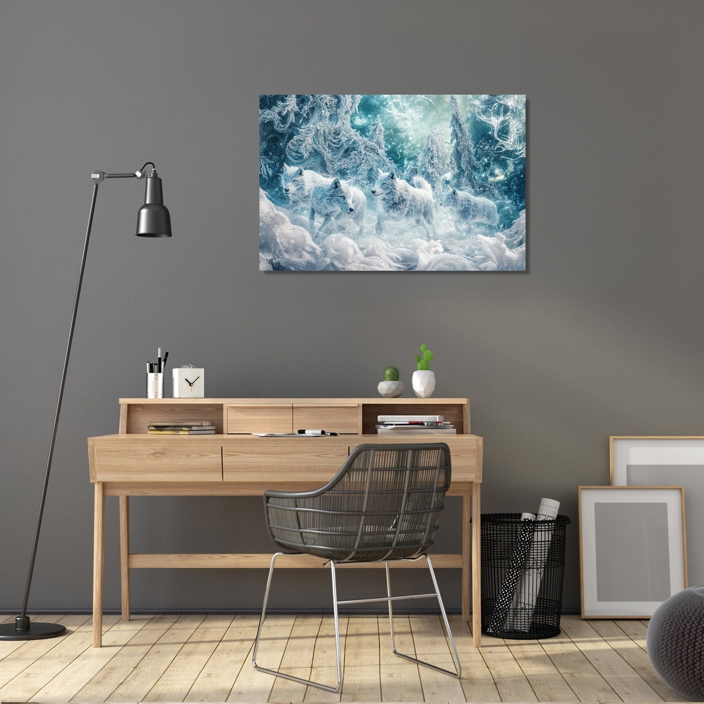 Ethereal Wolf Pack Canvas