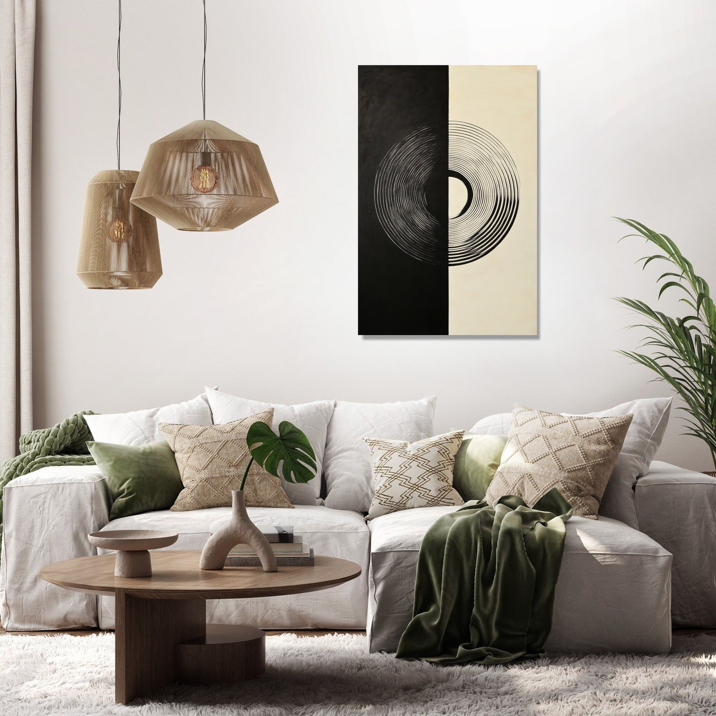 Illusionary Circle Canvas
