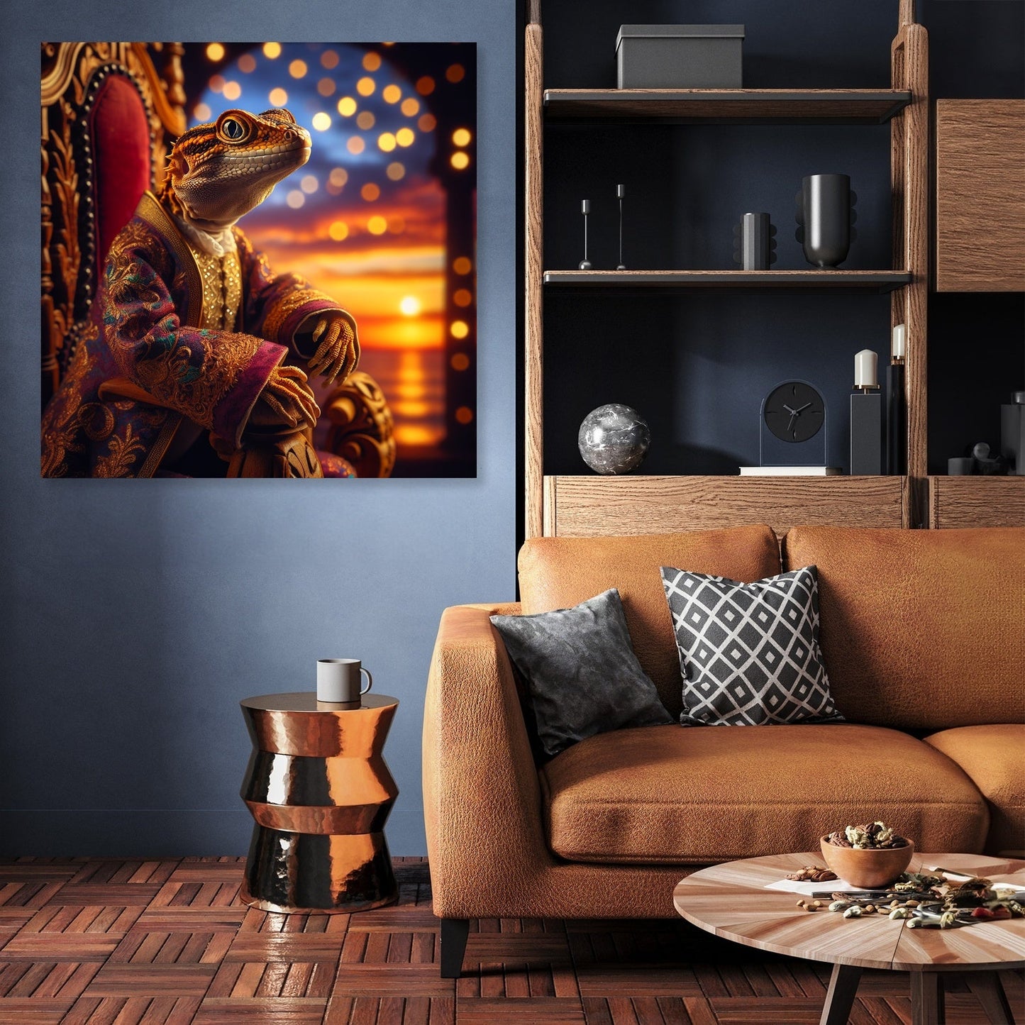 Regal Reptile Royalty Canvas
