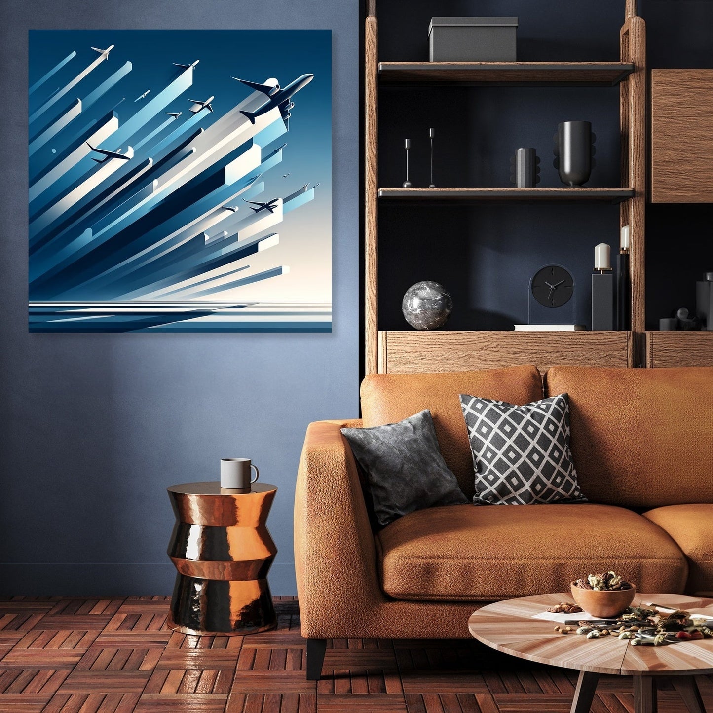 Ascension in Blue Canvas