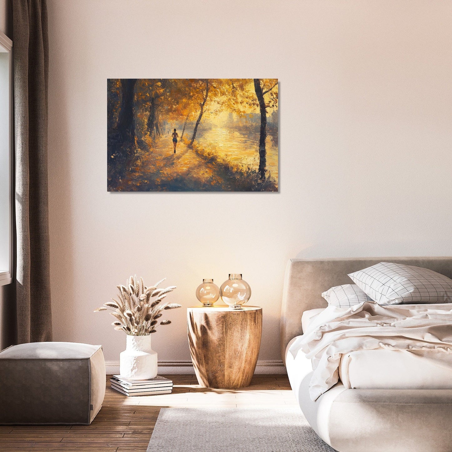 Success Runner's Sunrise Canvas
