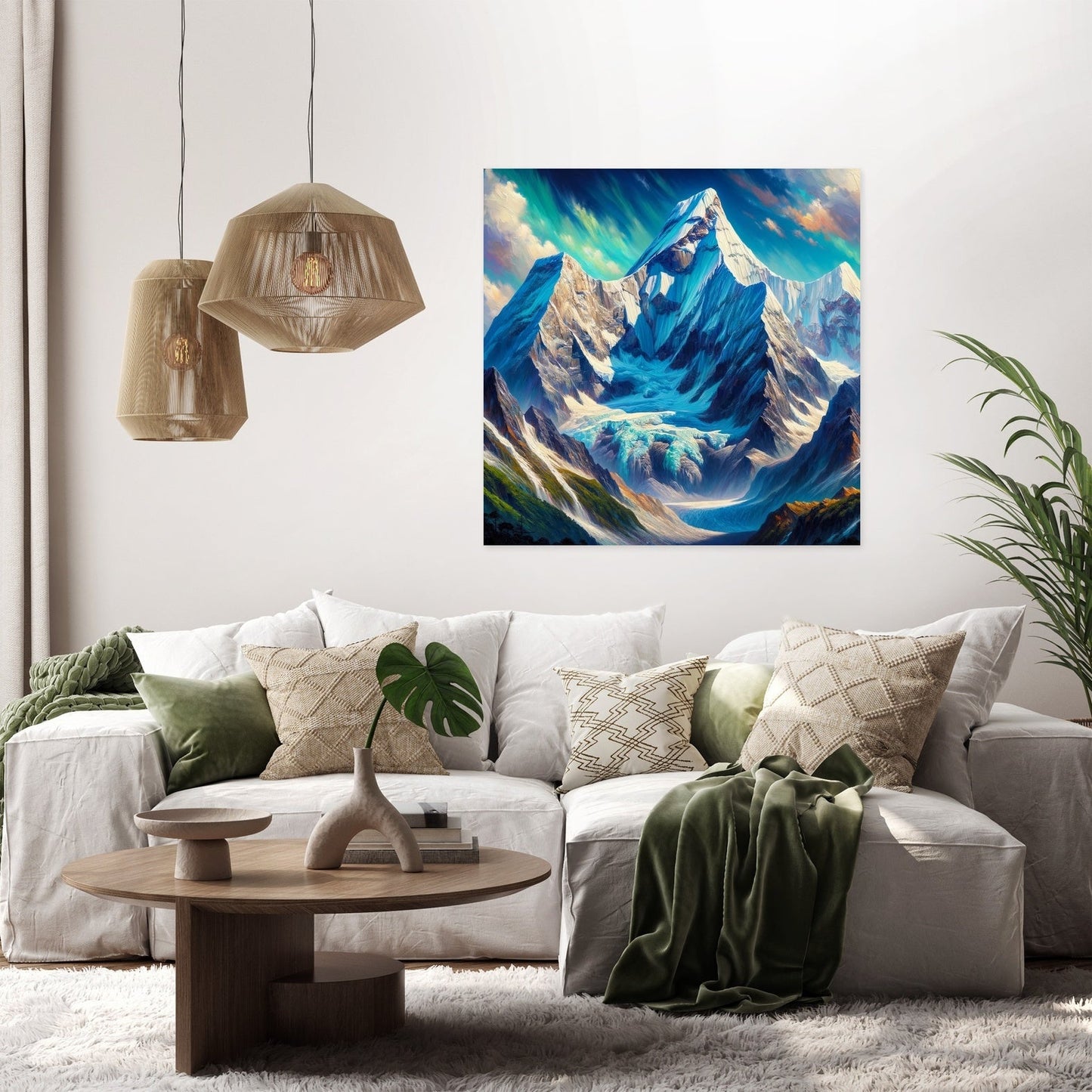 Ama Dablam Vivid Canvas