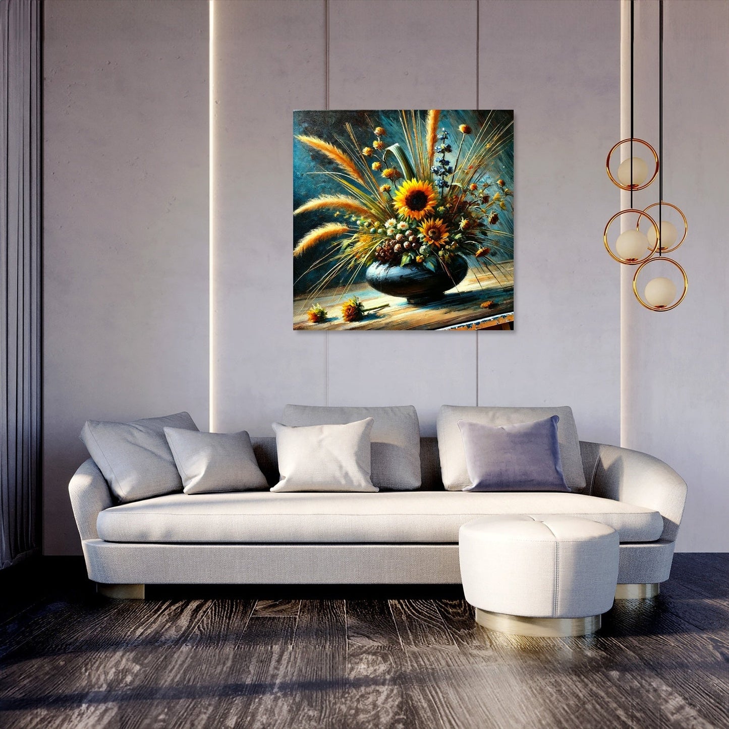 Sunflower Ikebana Canvas