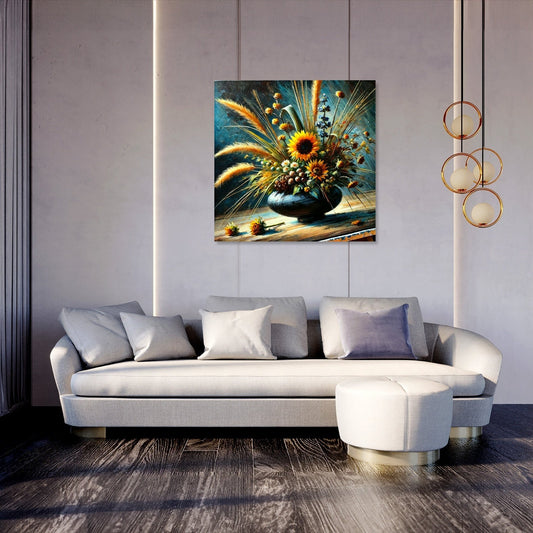 Sunflower Ikebana Canvas
