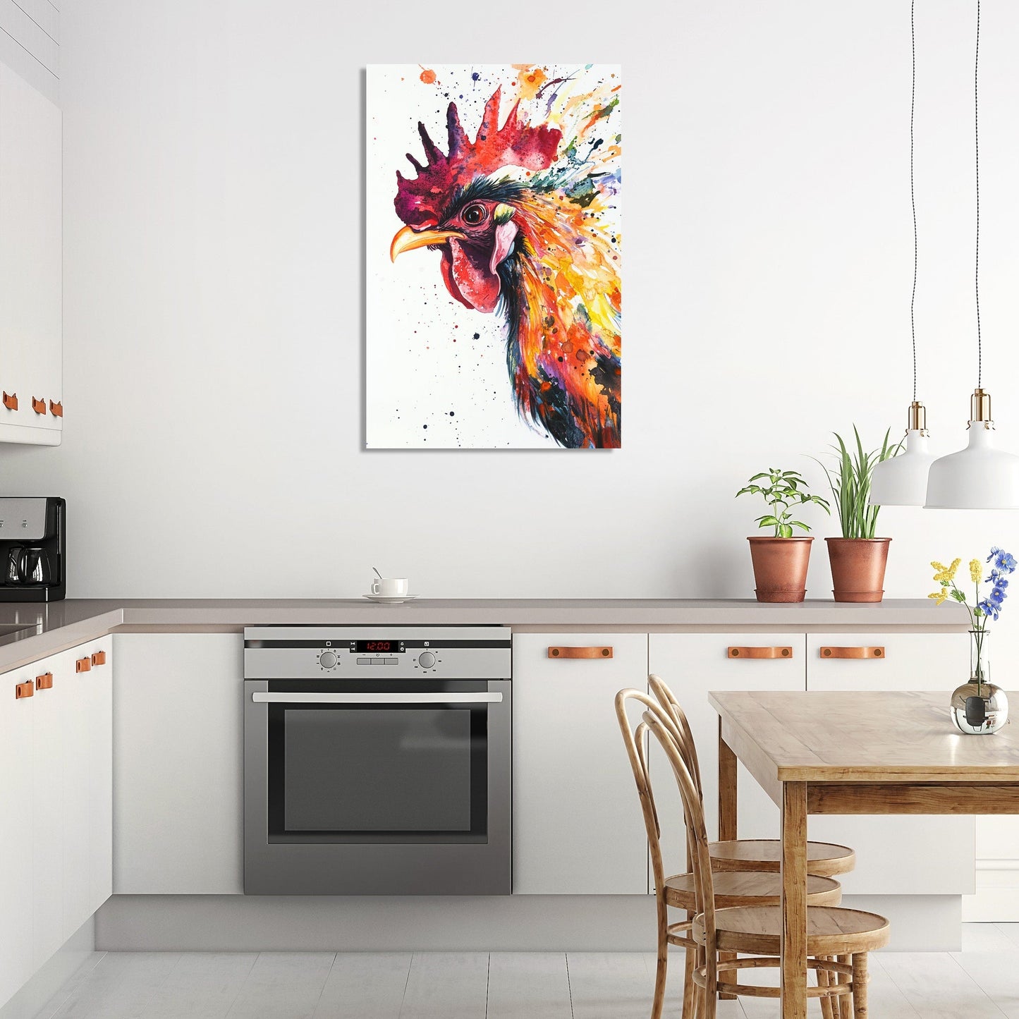 Radiant Rooster Canvas