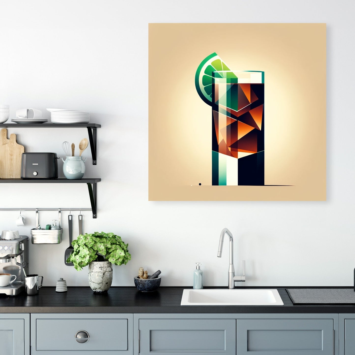 Modern Cuba Libre Canvas