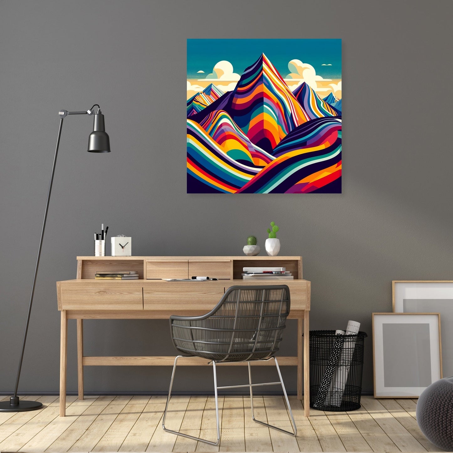 Vinicunca Modernist Canvas