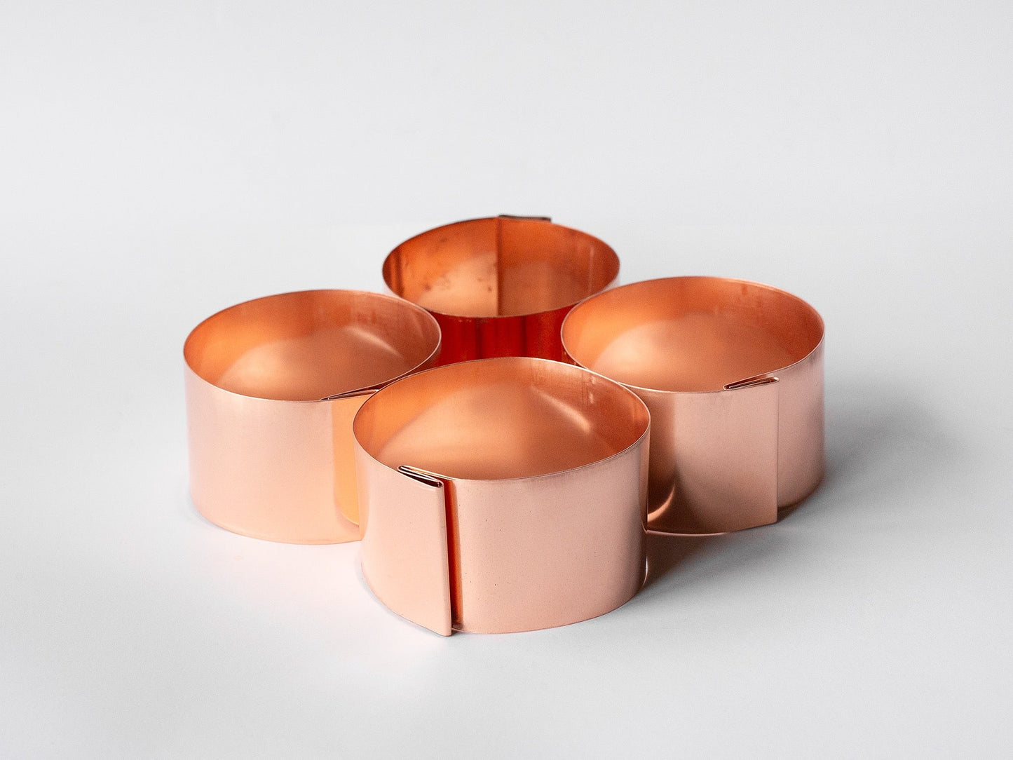4 x 9cm Heavy Duty Copper Plant Rings Bundle