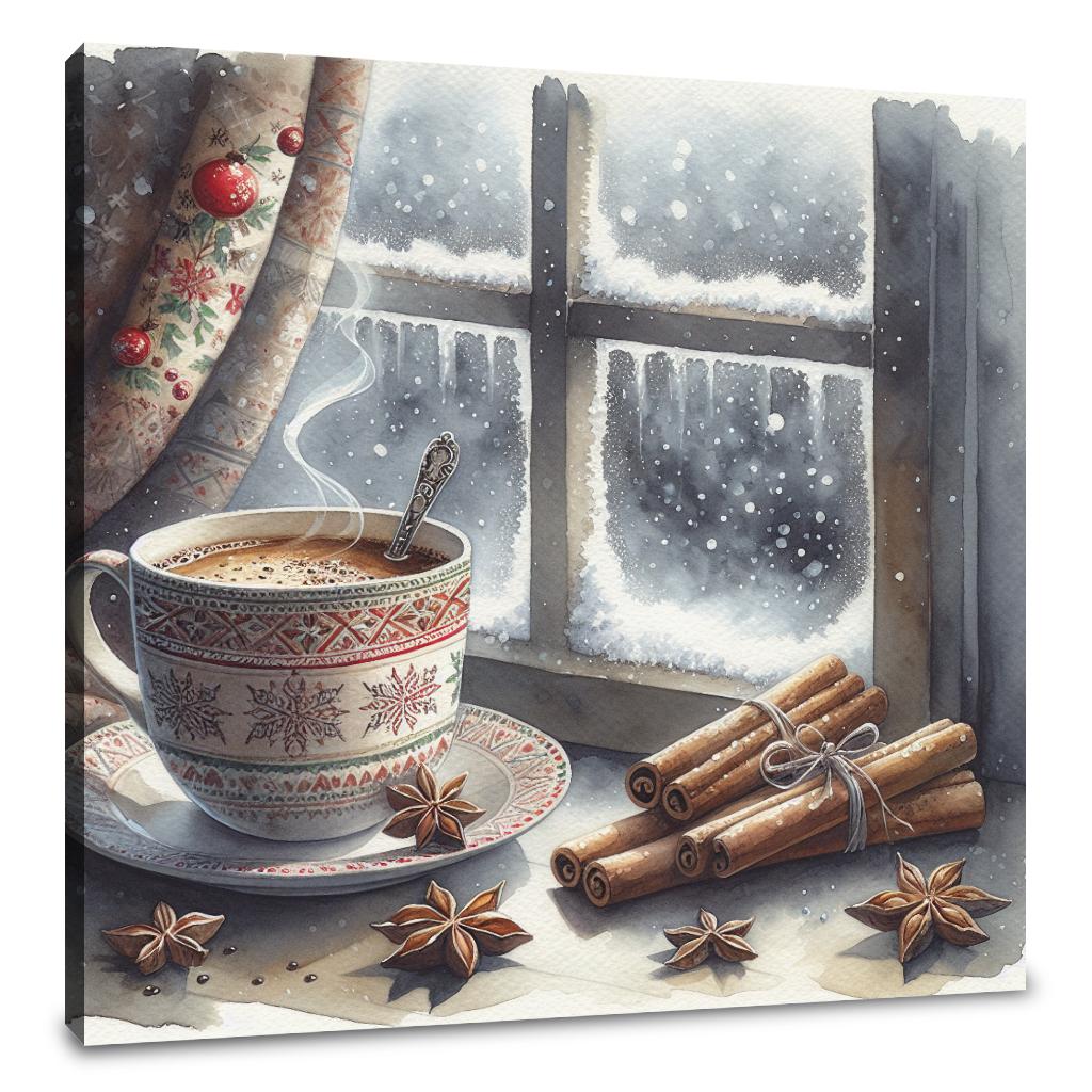 Solitary Winter Reflections Canvas