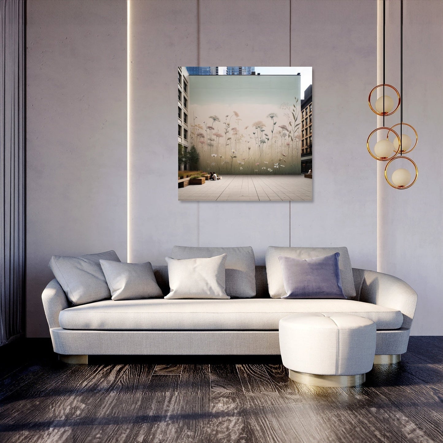 Meadow Mural Serenity Canvas
