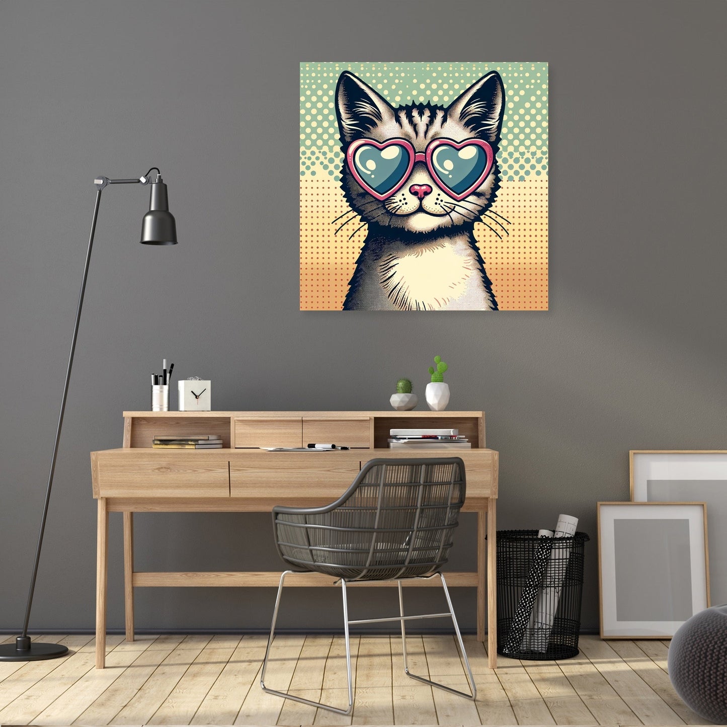 Cat Heart Canvas