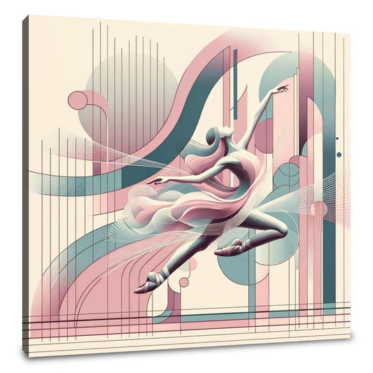 Rhythmic Whispers: Pastel Pulse Canvas