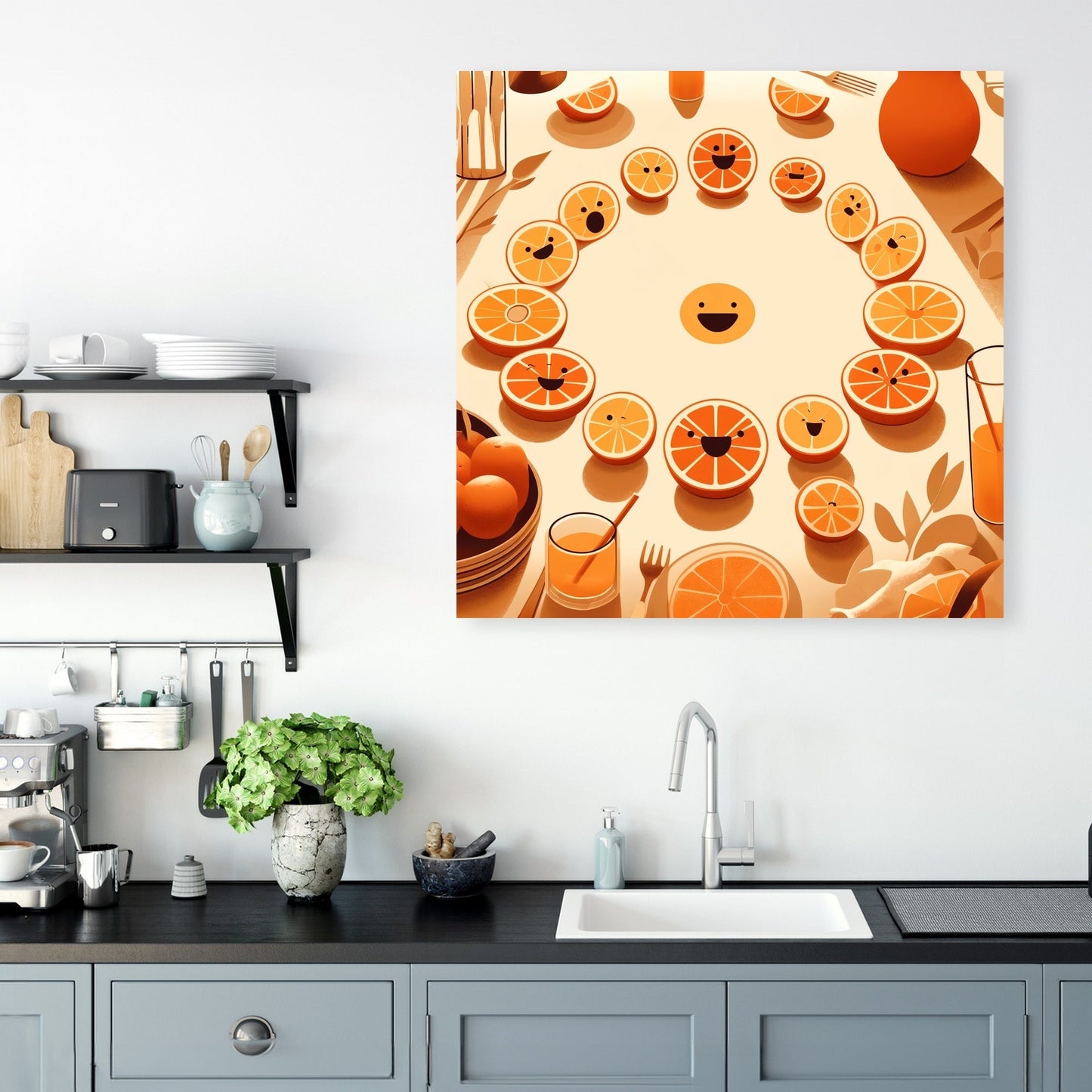 Citrus Circle Canvas