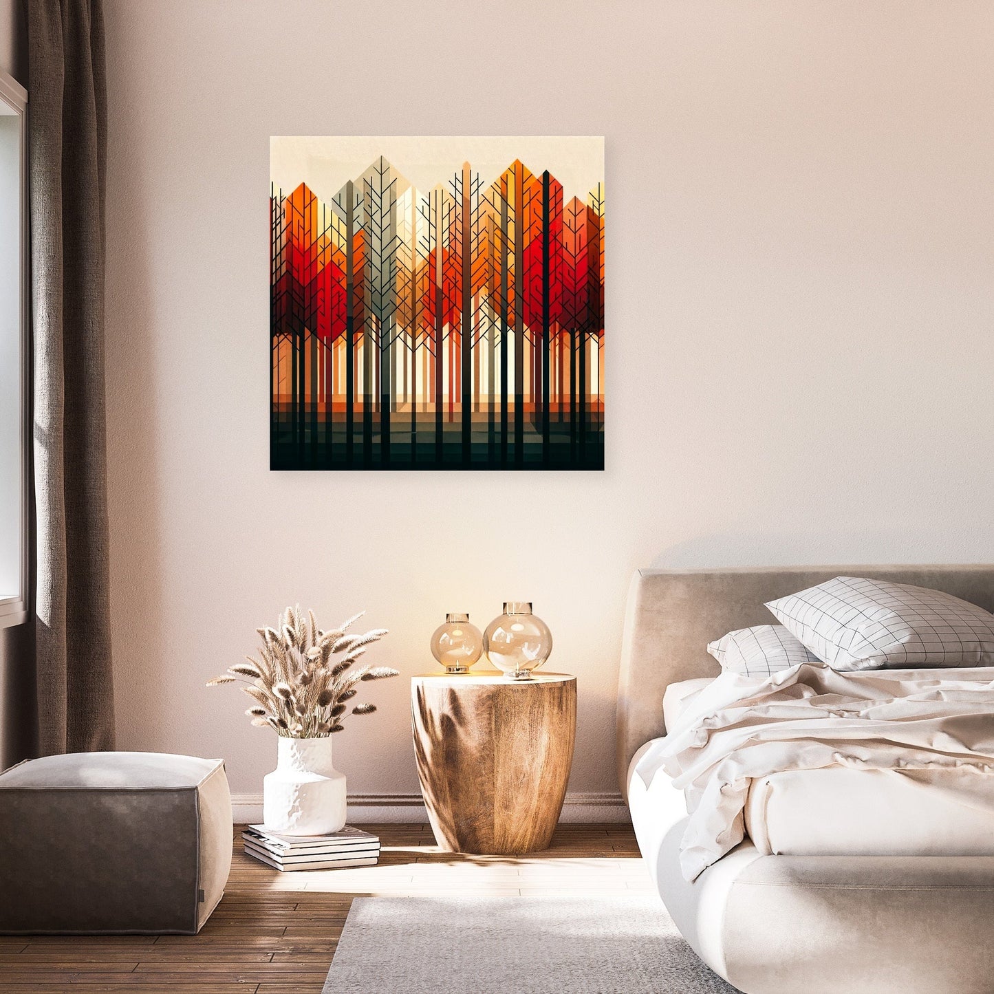 Autumn Geometry Canvas