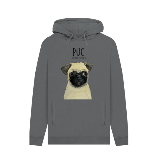 Pug or Snorty Potato? Men's Hoodie – Cozy, Funny, & Pug-tastic!
