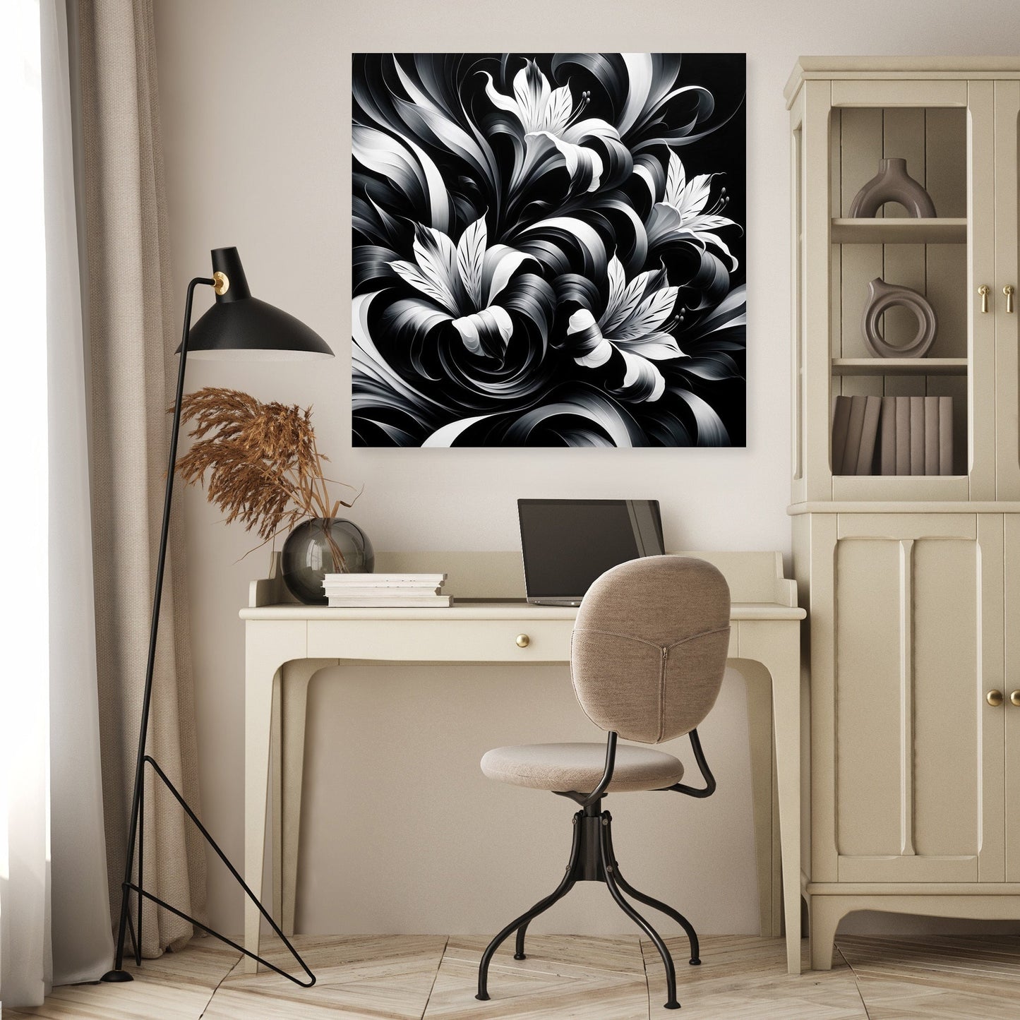 Flowing Alstroemeria Canvas