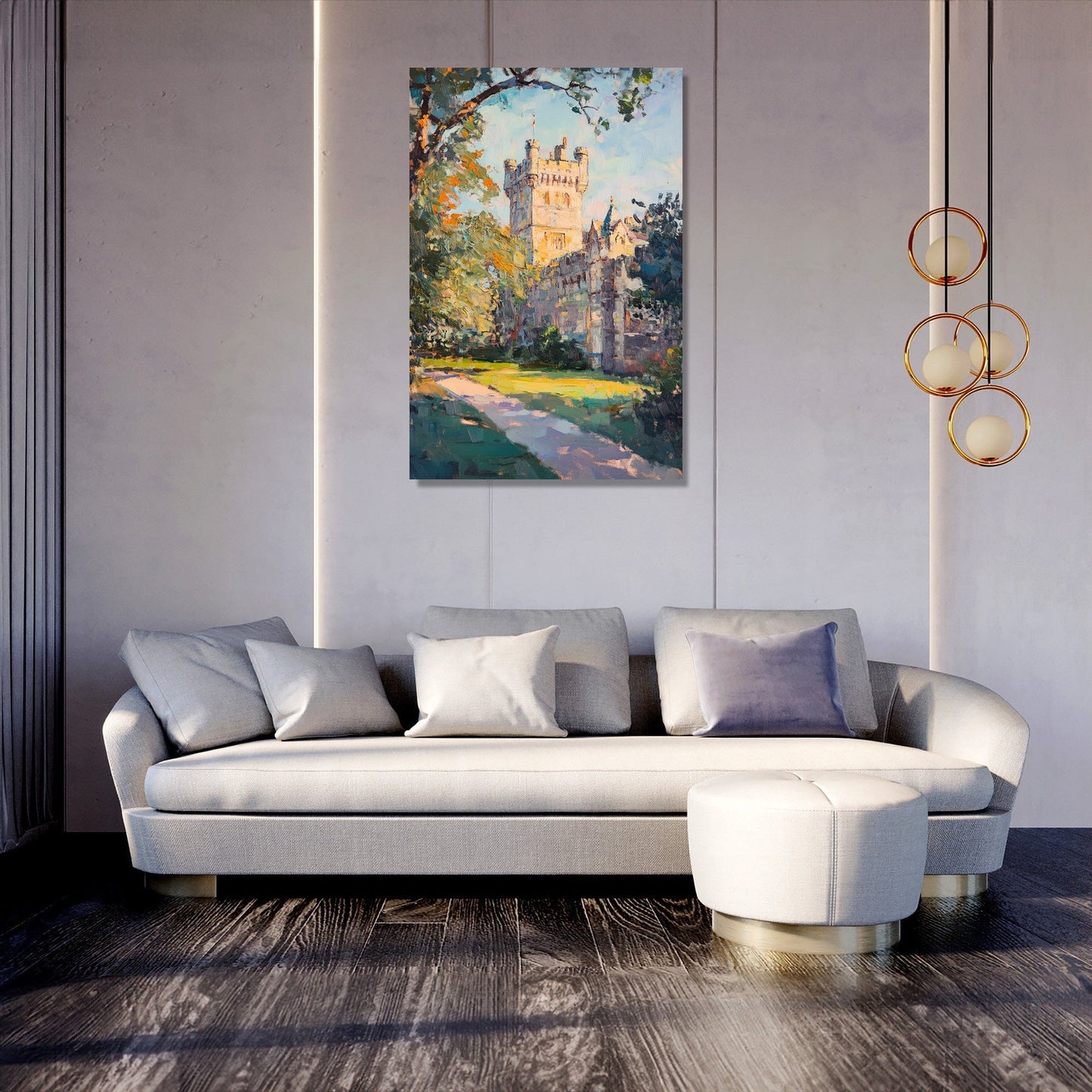 Cardiff Castle Sunrise Canvas