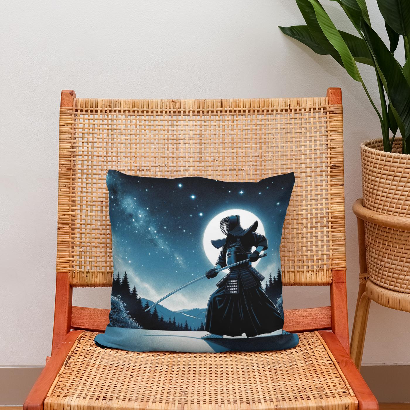 Kendo Under Starlight Cotton Cushion