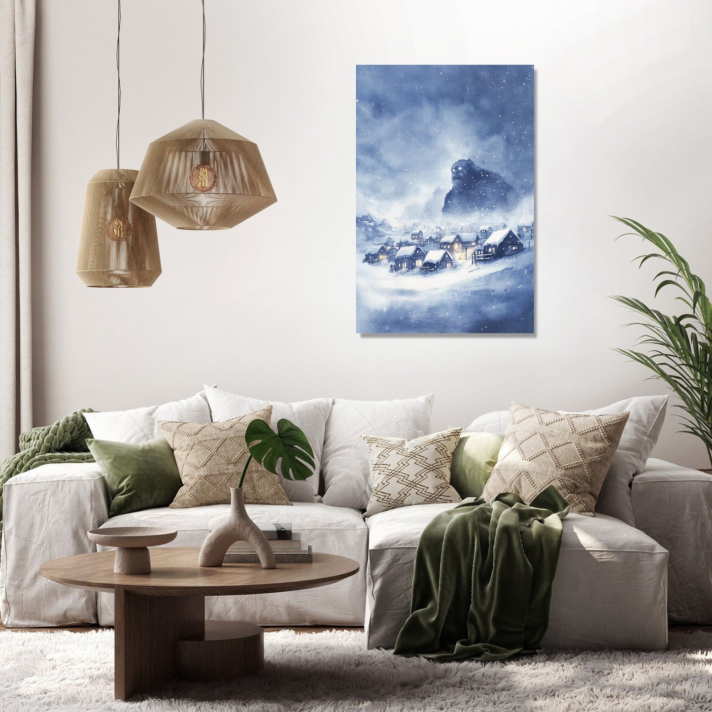Yeti's Watchful Canvas