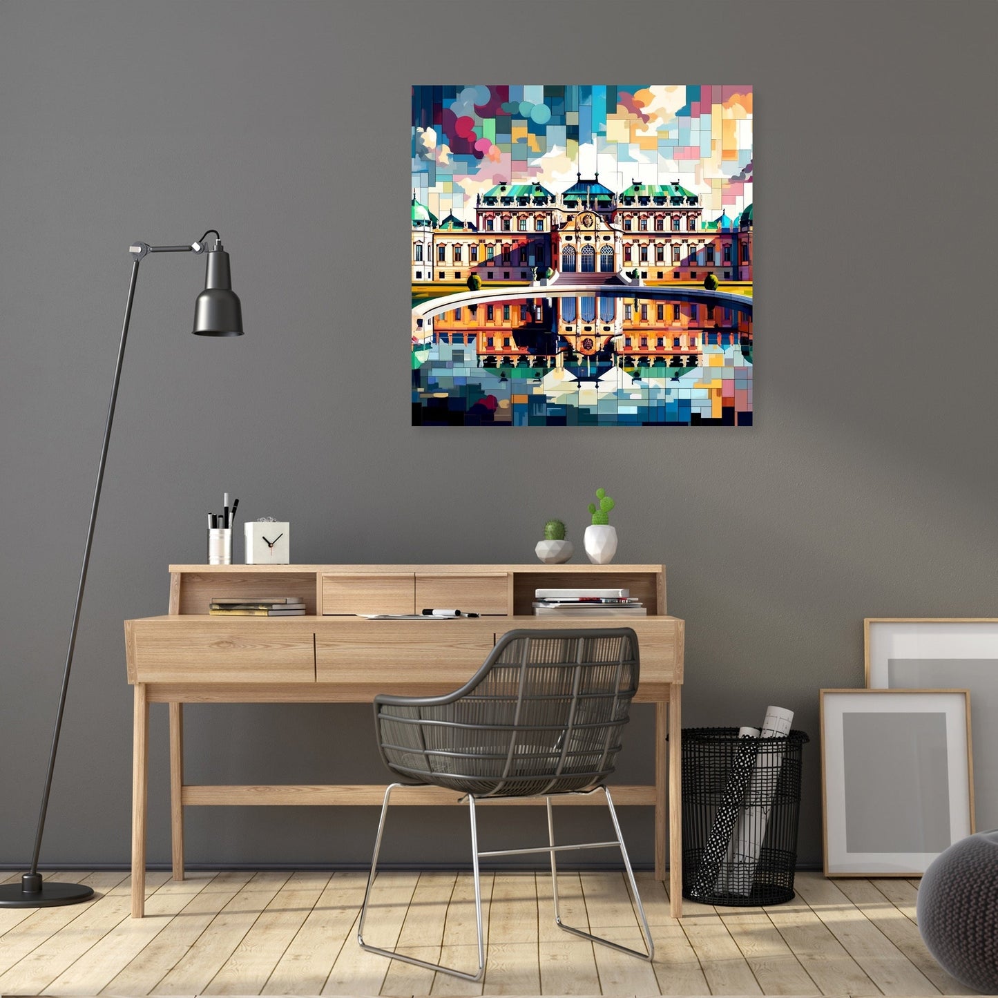 Vienna Cubist Belvedere Colors Canvas