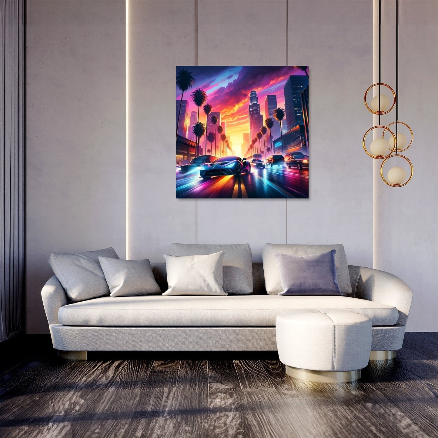 Sunset Boulevard Escape Canvas