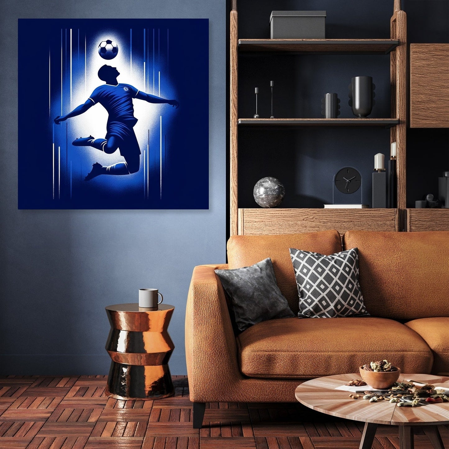 London Blue Header Canvas