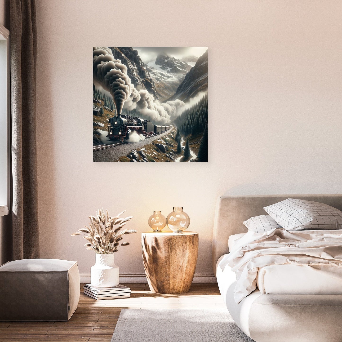 Mountain Pass Express Canvas