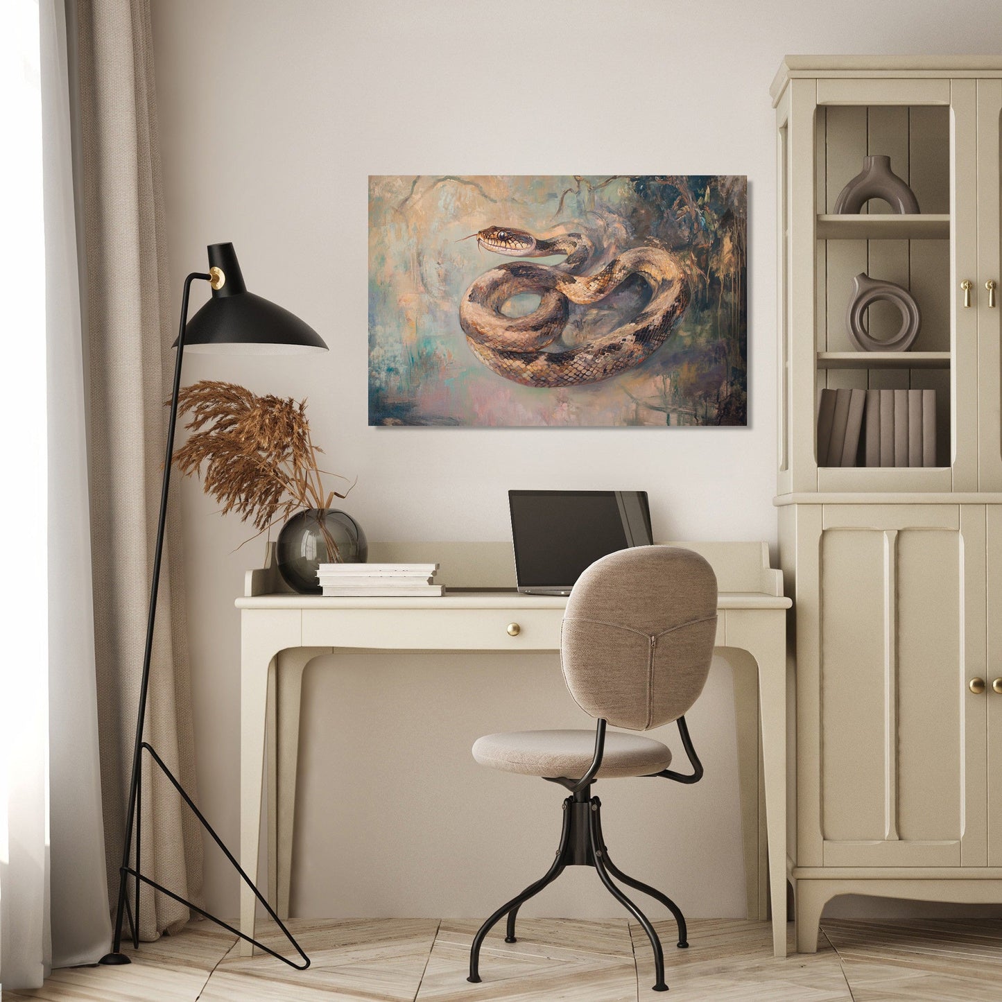 Serpentine Elegance Canvas