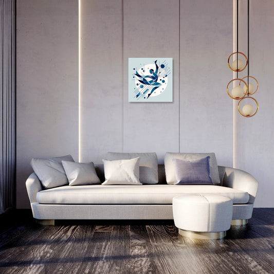 Geometric Dance Canvas