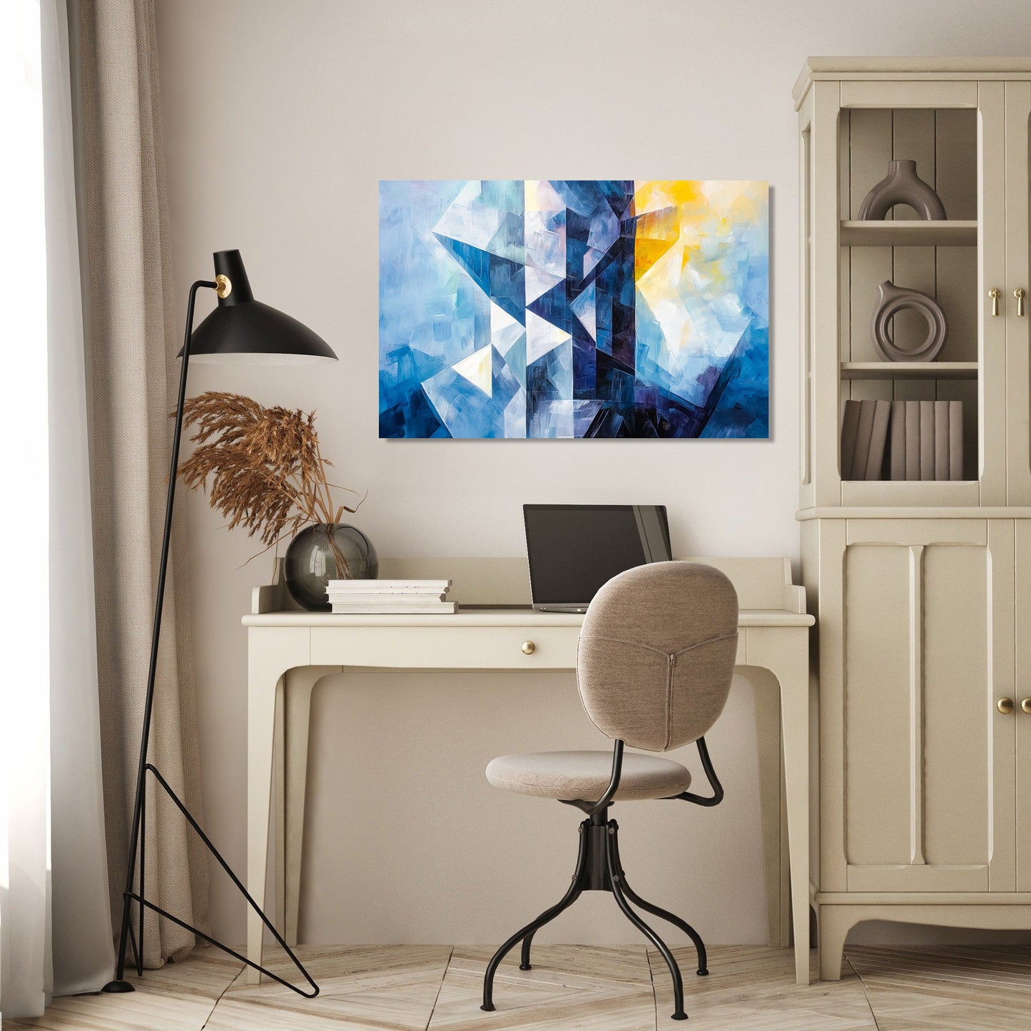 Geometric Tower Canvas