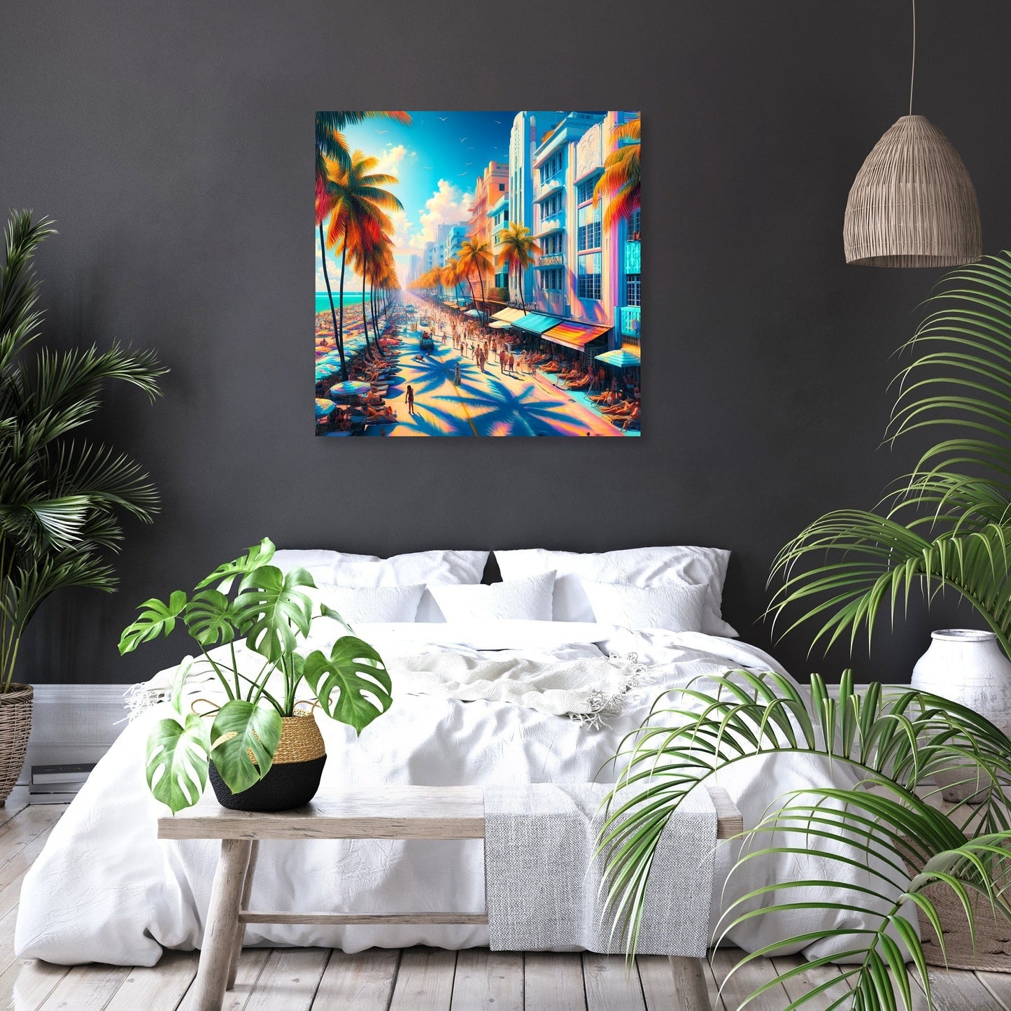 Vibrant Miami Summer Canvas