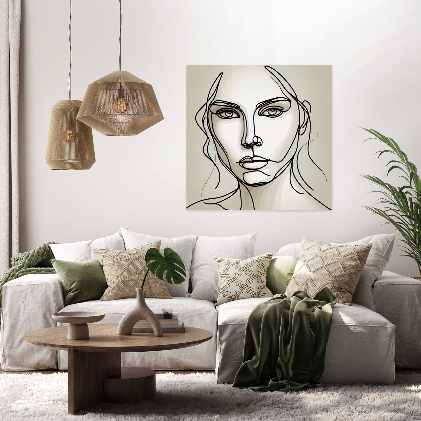 Graceful Contours Canvas