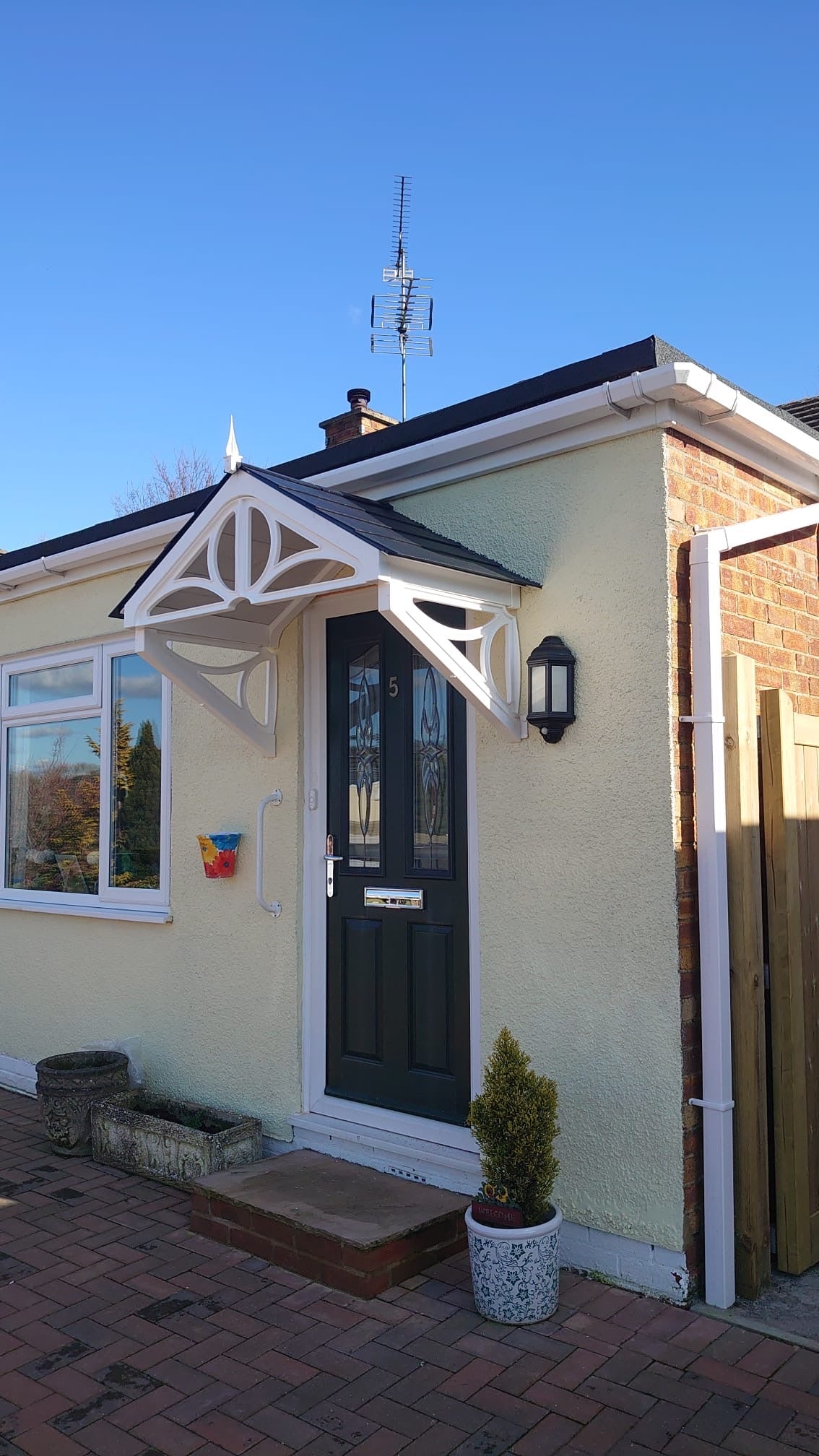 Althorp Door Canopy 149cm - Flat Pack Porch Canopy