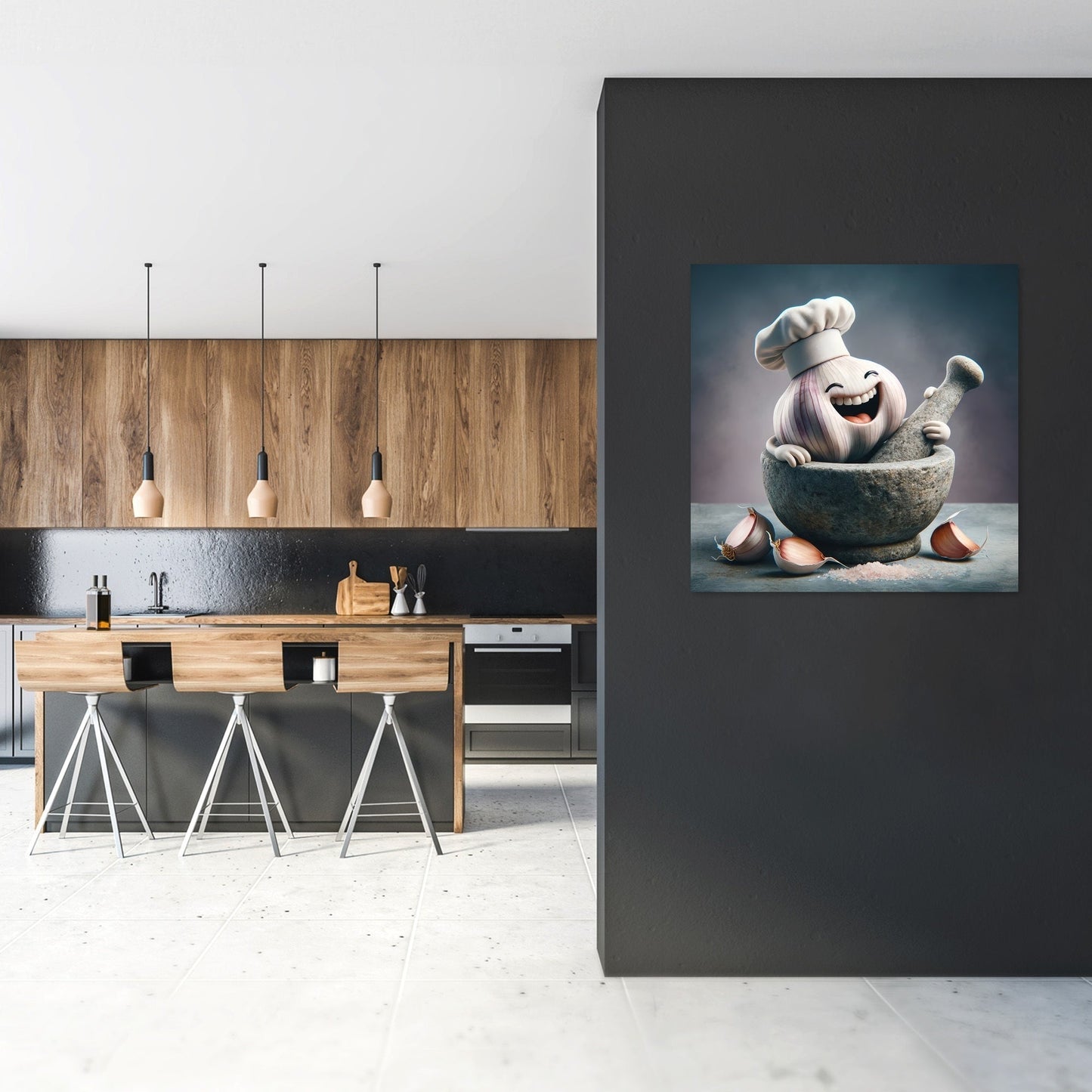 Gourmet Garlic Canvas