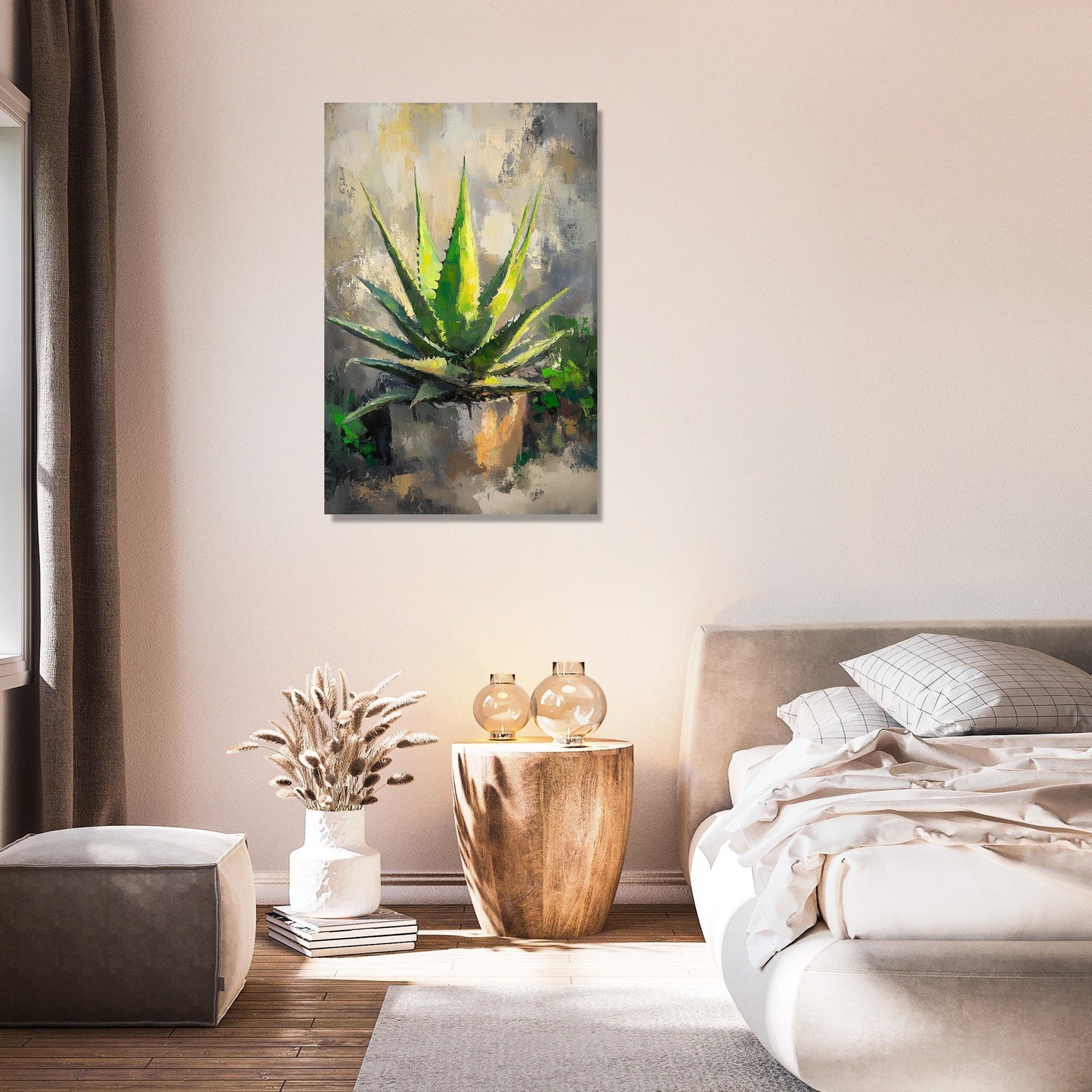 Aloe's Lustrous Canvas