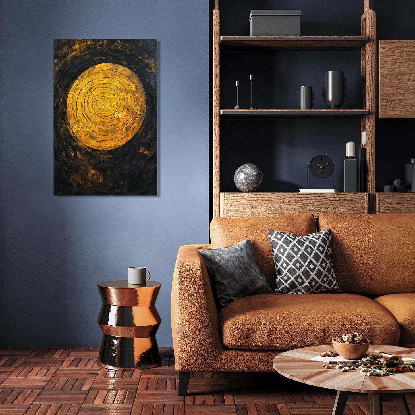 Spiralling Glow Canvas