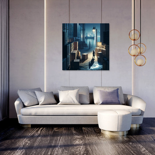 Docks at Midnight Canvas