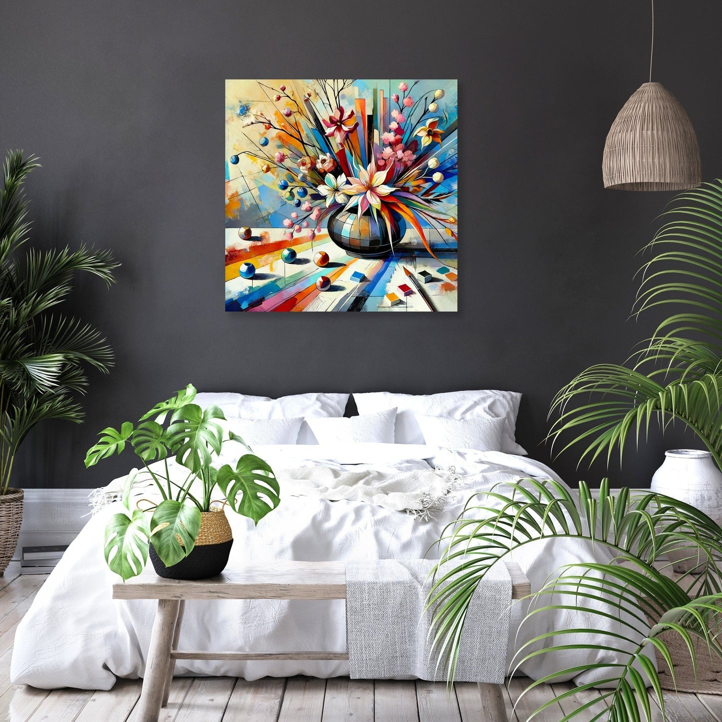 Abstract Ikebana Canvas