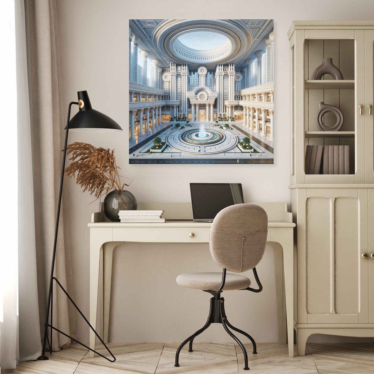 Neo-Future Elegance Canvas