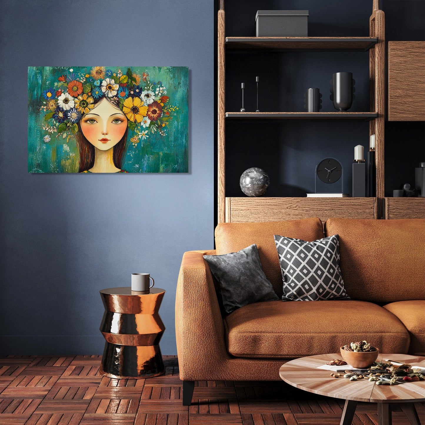Mother's Floral Crown Canvas